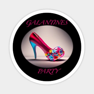 Galentines party lovely shoe Magnet